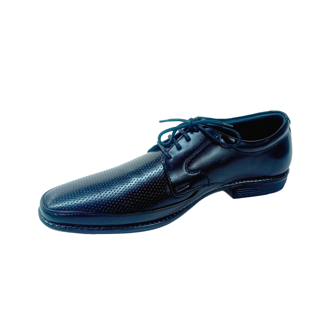 Leather Italia Dice Fita Shoe TH-1007 black lace-up casual shoe