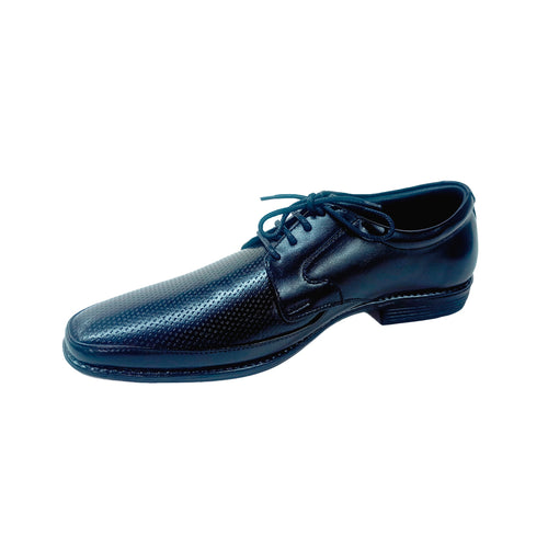 Leather Italia Dice Fita Shoe TH-1007 black lace-up casual shoe